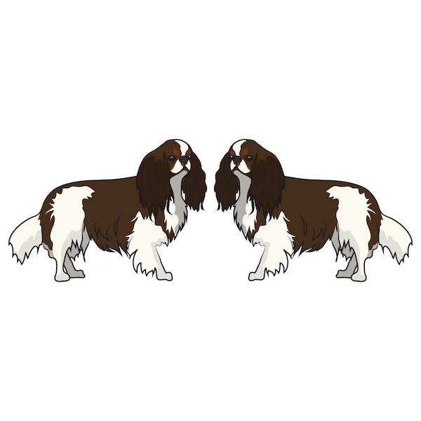English Toy Spaniel Dog Decal, Dog Lover Decor Vinyl Sticker